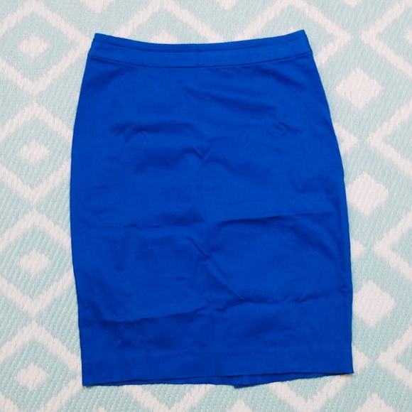 H&M sz 6 Pencil Skirt  Blue - Picture 1 of 6